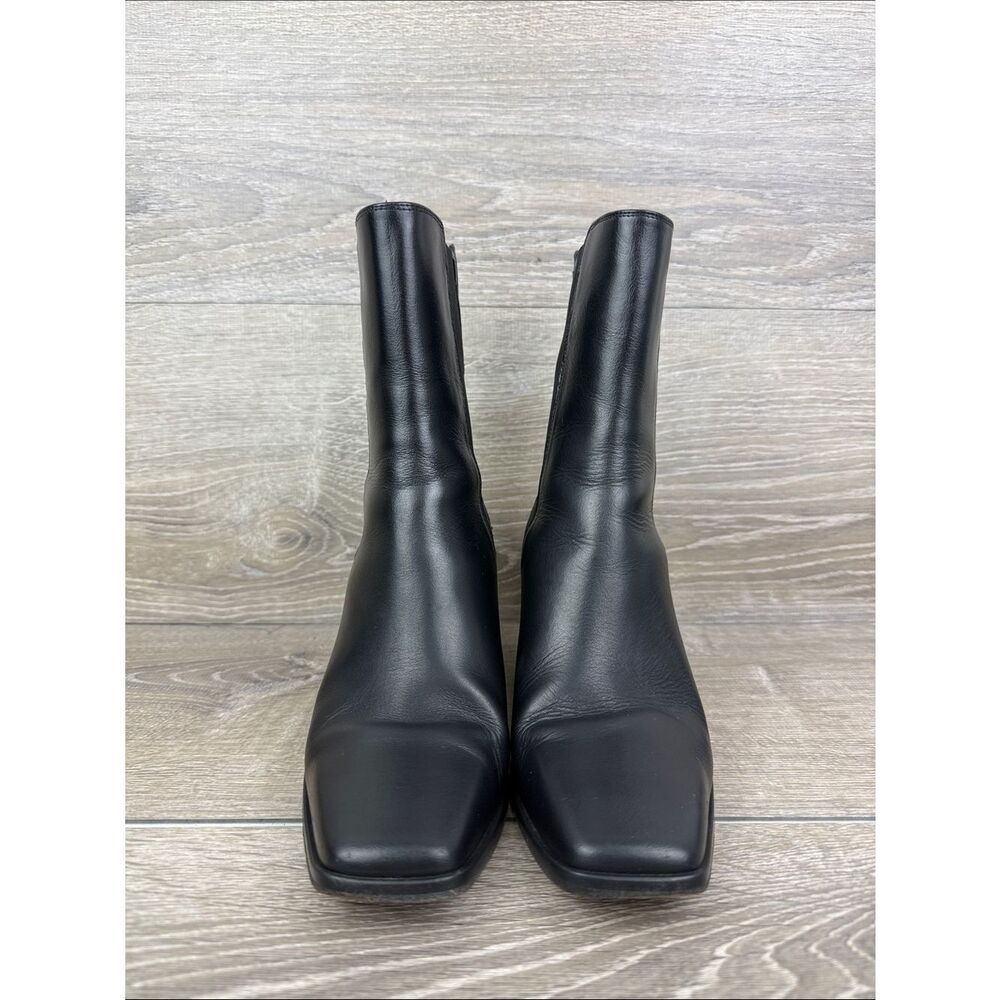 Thursday Boot Co SoHo Women’s S 7 Black Leather 3” Heel Pull On Chelsea Boots - Picture 2 of 11